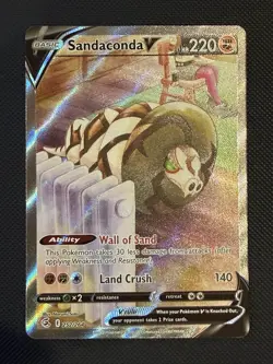 Pokemon TCG Sandaconda v 252/264 Fusion Strike NM Condition - Image 1