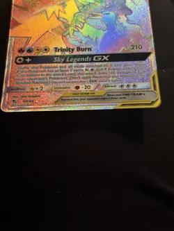 Pokemon Hidden Fates - NM Rainbow Moltres & Zapdos & Articuno GX Secret 69/68 - Image 2