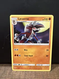2017 Lycanroc 16/30 - Sun & Moon Trainer Kit - NM Pokemon TCG - Image 1