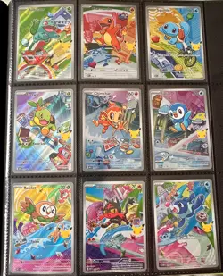pokemon first partner illustration collection all 9 starters - Image 1