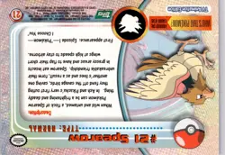 Spearow 21 Non Holo Pokemon Topps Trading Card Game Trading Card - Image 2