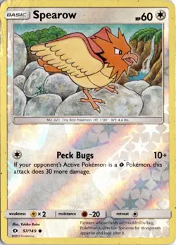 Spearow 97/149 SM Base Set Pokemon Card TCG - Image 1