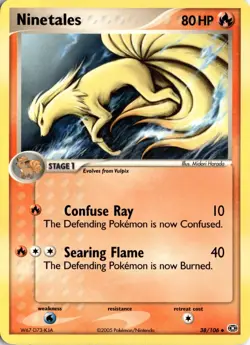 Ninetales 38/106 Emerald Pokemon Card TCG - Image 1