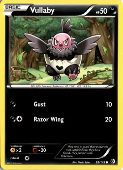 Vullaby 92/149 Boundaries Crossed Pokemon Card TCG - Image 1