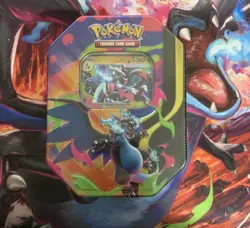 Pokemon TCG: Mega Charizard Tin X Ex !!BRAND NEW RARE SEALED!! - Image 1