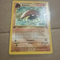 1999 Pokemon Fossil 1st Edition Kabuto #50/62 Non Holo NM - Image 1