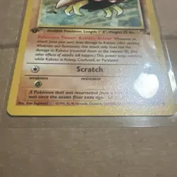 1999 Pokemon Fossil 1st Edition Kabuto #50/62 Non Holo NM - Image 2