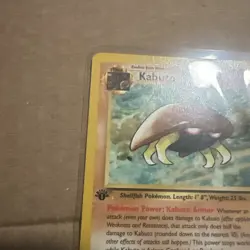 1999 Pokemon Fossil 1st Edition Kabuto #50/62 Non Holo NM - Image 3