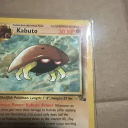 1999 Pokemon Fossil 1st Edition Kabuto #50/62 Non Holo NM - Image 4