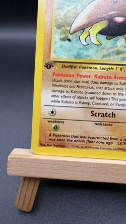 1st Edition Kabuto 50/62 Fossil Set Pokemon Card 1999 WOTC Vintage Collectable - Image 5