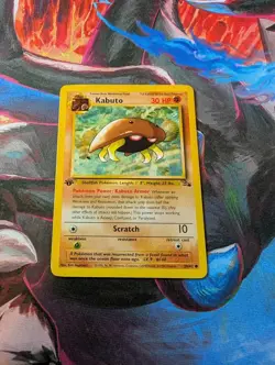 Lot of (3) Kabuto 1999 Pokemon 1st Edition Fossil Set 50/62 NM Near Mint (M N O) - Image 3