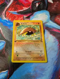 Lot of (3) Kabuto 1999 Pokemon 1st Edition Fossil Set 50/62 NM Near Mint (M N O) - Image 5