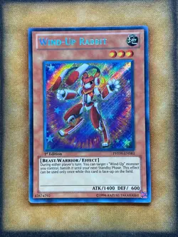 Yugioh Wind-Up Rabbit PHSW-EN083 Secret Rare 1st Ed NM - Image 1