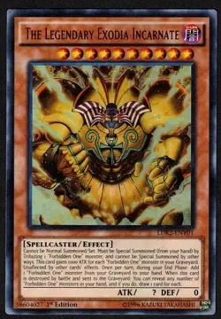 Yugioh The Legendary Exodia Incarnate LDK2-ENY01 Ultra Rare 1st Ed - MP - Image 1