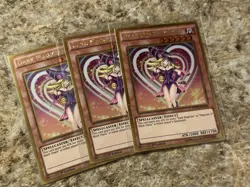 Yu-Gi-Oh! NM 3X Dark Magician Girl MVP1-ENG56 1st Edition Gold Rare Playset - Image 1