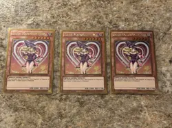 Yu-Gi-Oh! NM 3X Dark Magician Girl MVP1-ENG56 1st Edition Gold Rare Playset - Image 2
