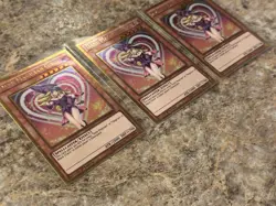 Yu-Gi-Oh! NM 3X Dark Magician Girl MVP1-ENG56 1st Edition Gold Rare Playset - Image 3