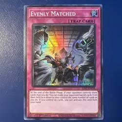 1X EVENLY MATCHED SDBT-EN038 Super Rare 1ST YUGIOH - Image 1