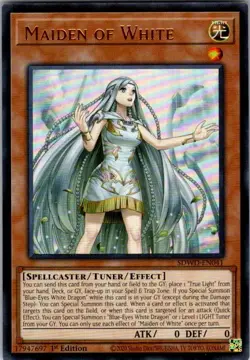 YUGIOH 3x Maiden of White SDWD-EN041 1st edition Ultra Rare Near-Mint NM x 3 - Image 1