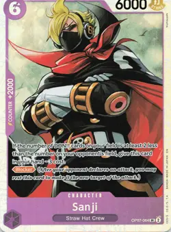 One Piece Sanji Foil SR 500 Years in the Future #OP07-064 NM - Image 1