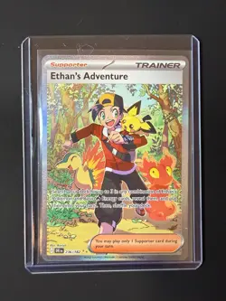 Pokemon TCG: Ethan's Adventure 236/182 Sv10: Destined Rivals Holo SIR NM - Image 1