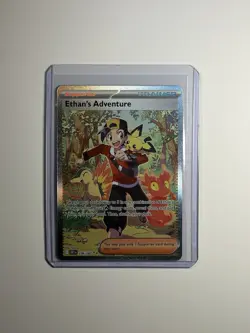 Pokemon Ethan's Adventure SIR Trainer Full Art Holo 236/182 Sv10 Destined Rivals - Image 1