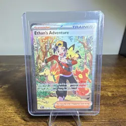 Pokemon Ethan's Adventure 236/182 Sv10 Destined Rivals Trainer Full Art Holo SIR - Image 1