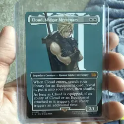 Cloud, Midgar Mercenary (borderless) #375 - MTG Final Fantasy - Non Foil - Image 1