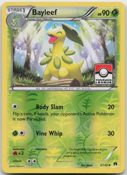 Bayleef - 2/122 (Pokemon League) Promo League & Championship Cards 002/122 LP - Image 1