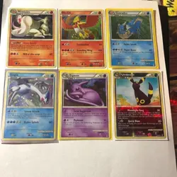 call of legends pokemon cards here,umbreon,ninetales,ho-oh,gyarados,espeon,lugia - Image 1