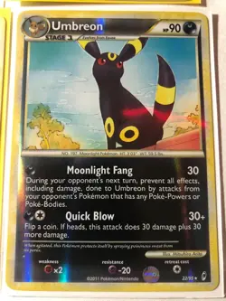 call of legends pokemon cards here,umbreon,ninetales,ho-oh,gyarados,espeon,lugia - Image 2