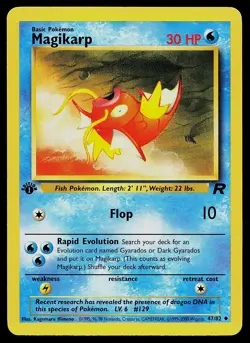 Pokemon Card - Magikarp Team Rocket 47/82 Uncommon 1st Edition - Image 1