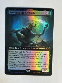 MTG - AFR - Acererak the Archlich - Extended Art - Foil - 372 - NM - Image 1