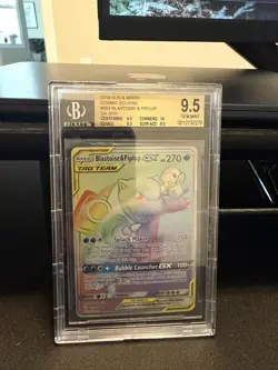 Pokemon Card Blastoise & Piplup Tag Team Cosmic Eclipse GX #253/236 BGS 9.5 - Image 1