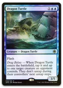 Dragon Turtle #56 (Foil) (NM) Forgotten Realms AFR Magic MTG - Image 1