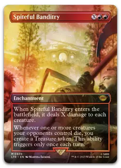 Spiteful Banditry (Borderless) #439 (Foil) (NM) Lord of the Rings LTR Magic MTG - Image 1