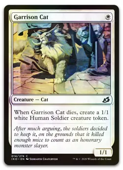 Garrison Cat #14 (Foil) (NM) Ikoria IKO Magic MTG - Image 1