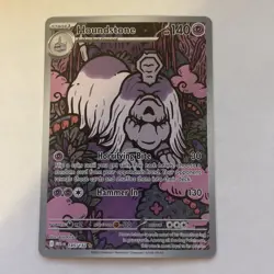 Pokemon TCG Houndstone Mega Evolution Base 145/132 Full Art Rare NM Condition - Image 1