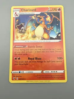 2020 Pokemon Sword & Shield Vivid Voltage Charizard #025/185 Nice And sharp! - Image 2