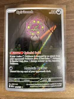 Pokemon TCG Spiritomb 148/132 ME01: Mega Evolution Illustration Rare NM - Image 1