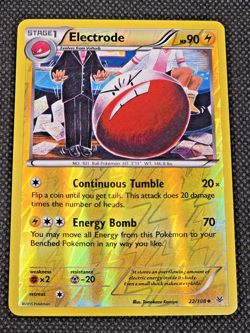 Electrode 22/108 Reverse Holo XY Roaring Skies Pokemon Card 2015 LP --L4 - Image 1