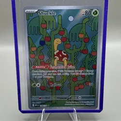 2025 Pokemon Shuckle 136/132 Mega Evolution ME01 Secret Rare Full Art Holo NM - Image 1