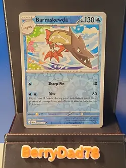 Barraskewda 063/182 Sv10: Destined Rivals Reverse Holo Pokemon TCG NM - Image 1