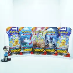 Surging Sparks Sleeved Booster Packs Lot of 5 Pokemon TCG Scarlet & Violet - Image 1