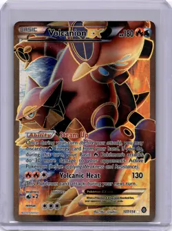 Pokemon Volcanion EX (Full Art) Ultra Rare XY - Steam Siege 107/114 NM - Image 1