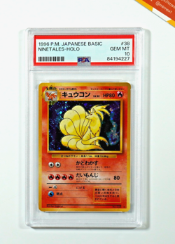 Pokemon PSA 10 Ninetales #38 Holo Base Set 1996 Japanese - Image 1