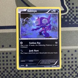 SABLEYE 2012 Pokemon Dark Explorers Uncommon POKEMON 62/108 - Image 1