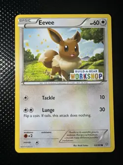 Pokemon TCG Eevee 063/098 Black Star Promo Build-A-Bear Workshop Exclusive - Image 1