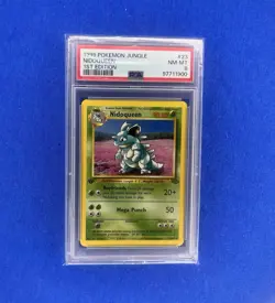 1999 Pokemon 1st Edition Jungle Nidoqueen 23/64 Non-Holo PSA 8 - Image 1