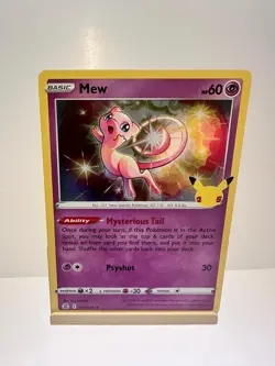 Mew 011/025 Holo Rare Celebrations Pokemon Near Mint - Image 1